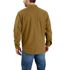 Carhartt Men's Rugged Flex Relaxed Fit Canvas Fleece Lined Shirt Jac in Oak Brown