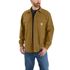 Carhartt Men's Rugged Flex Relaxed Fit Canvas Fleece Lined Shirt Jac in Oak Brown