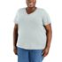 Carhartt Women's Tencel Fiber Series Relaxed Fit Short Sleeve V-Neck T-Shirt in Dew Drop