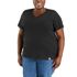 Carhartt Women's Tencel Fiber Series Relaxed Fit Short Sleeve V-Neck T-Shirt in Black