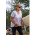 Carhartt Women's Tencel Fiber Series Relaxed Fit Short Sleeve V-Neck T-Shirt in Lilac Haze