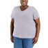 Carhartt Women's Tencel Fiber Series Relaxed Fit Short Sleeve V-Neck T-Shirt in Lilac Haze
