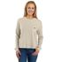 Carhartt Women's Tencel Fiber Series Loose Fit Long Sleeve Crewneck Pocket T-Shirt in Oat Milk