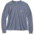 Carhartt Women's Tencel Fiber Series Loose Fit Long Sleeve Crewneck Pocket T-Shirt in Wisteria