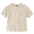 Carhartt Women's Tencel Fiber Series Loose Fit Short Sleeve Crewneck T-Shirt in Oat Milk Heather