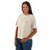 Carhartt Women's Tencel Fiber Series Loose Fit Short Sleeve Crewneck T-Shirt in Oat Milk Heather