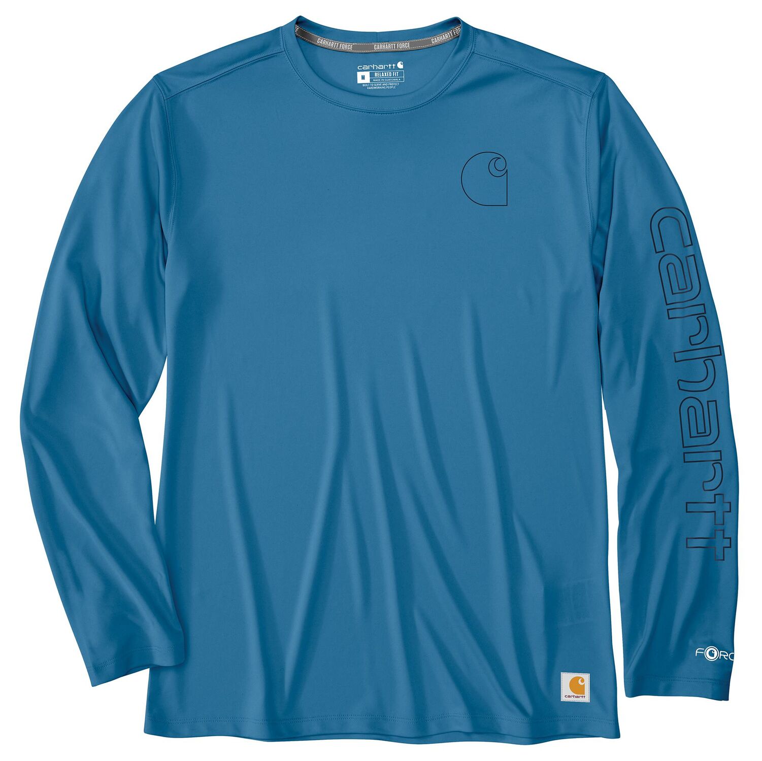 Carhartt Men's Force Sun Defender Lightweight Long Sleeve Logo Graphic T-Shirt
