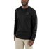 Carhartt Men's Force Sun Defender Lightweight Long Sleeve Logo Graphic T-Shirt in Black