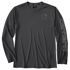 Carhartt Men's Force Sun Defender Lightweight Long Sleeve Logo Graphic T-Shirt in Steel
