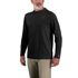 Carhartt Men's Force Sun Defender Lightweight Long Sleeve Hooded Logo Graphic T-Shirt in Black