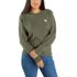 Carhartt Women's Tencel Fiber Series Relaxed Fit French Terry Crewneck Sweatshirt in Dusty Olive