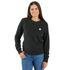 Carhartt Women's Tencel Fiber Series Relaxed Fit French Terry Crewneck Sweatshirt in Black