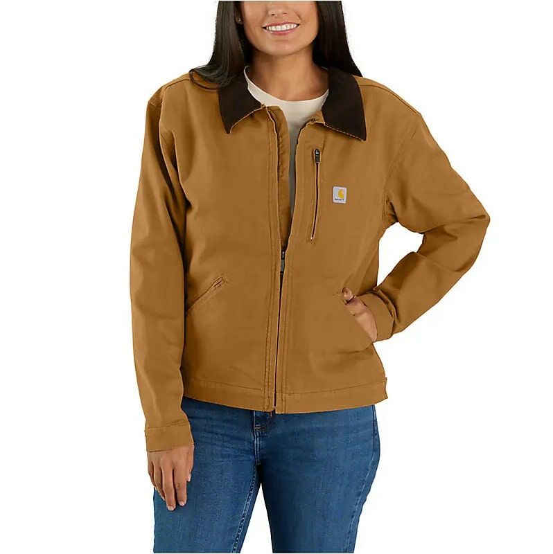 Carhartt Women's Rugged Flex Loose Fit Canvas Detroit Jacket