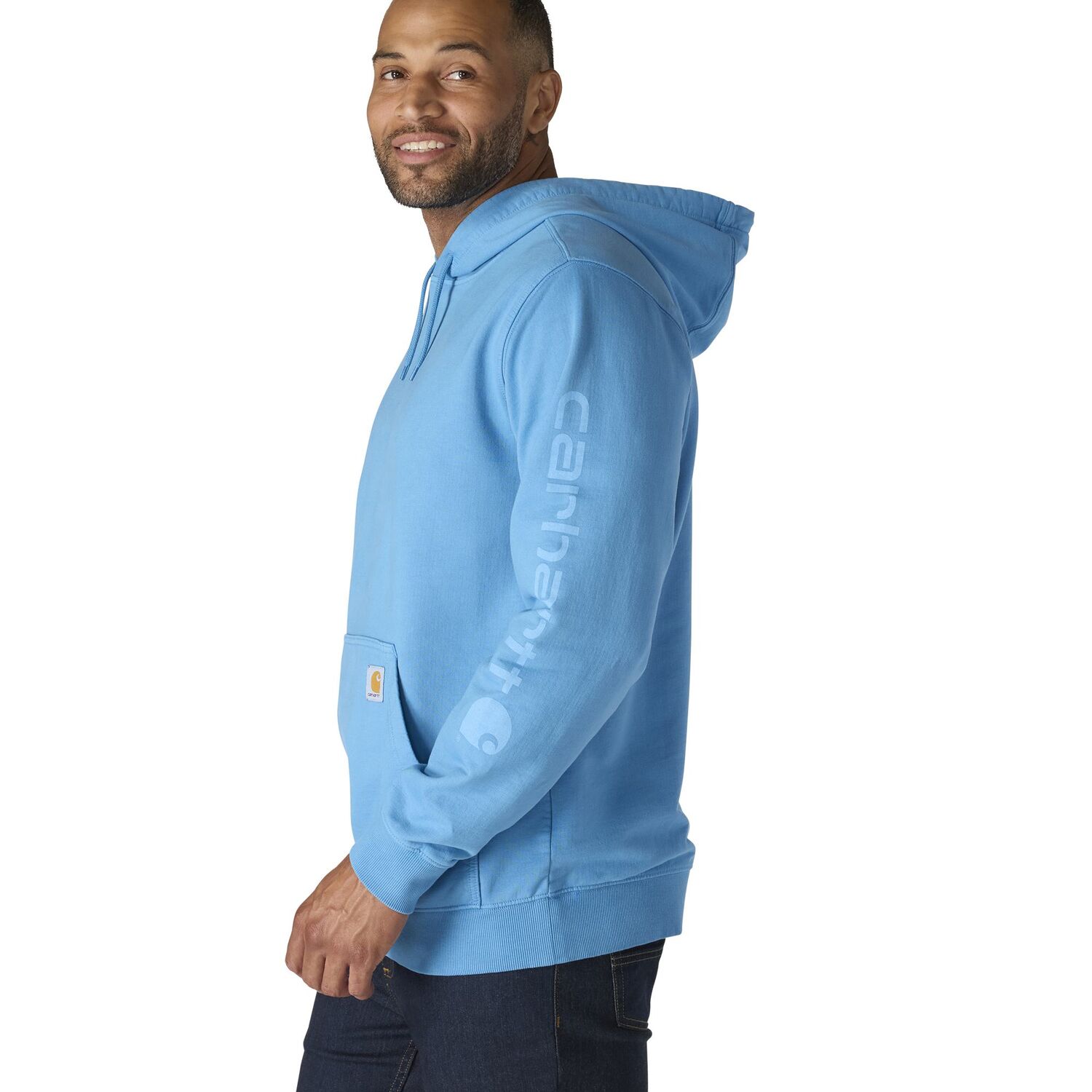 Carhartt Men's Re-Engineered Relaxed Fit Midweight Garment Dyed French Terry Graphic Sweatshirt