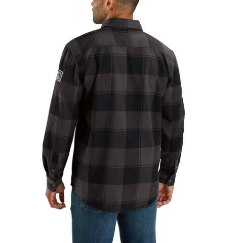 Carhartt Men's Loose Fit Heavyweight Flannel Long Sleeve Plaid Shirt