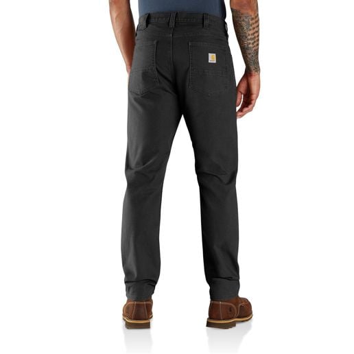 Carhartt Men's Rugged Flex Slim Fit Duck Tapered 5-Pocket Pant in Black