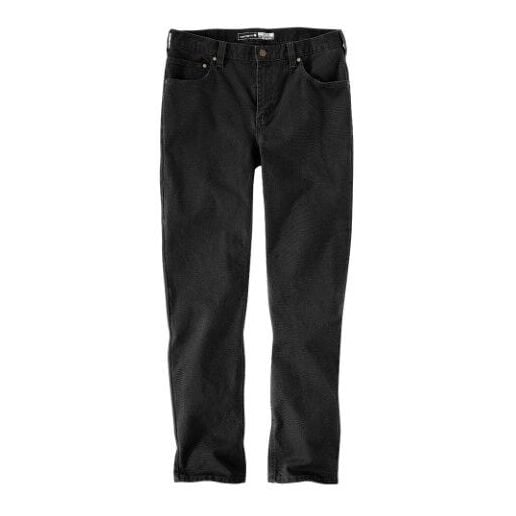Carhartt Men's Rugged Flex Slim Fit Duck Tapered 5-Pocket Pant in Black