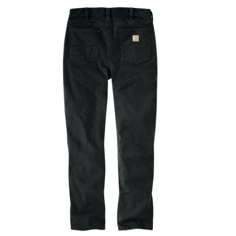 Carhartt Men's Rugged Flex Slim Fit Duck Tapered 5-Pocket Pant in Black