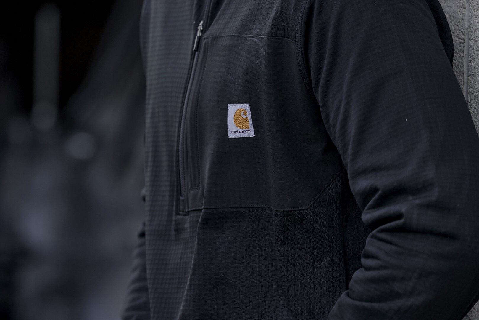 Carhartt Men's Force Relaxed Fit Mock Neck 1/2 Zip T-Shirt