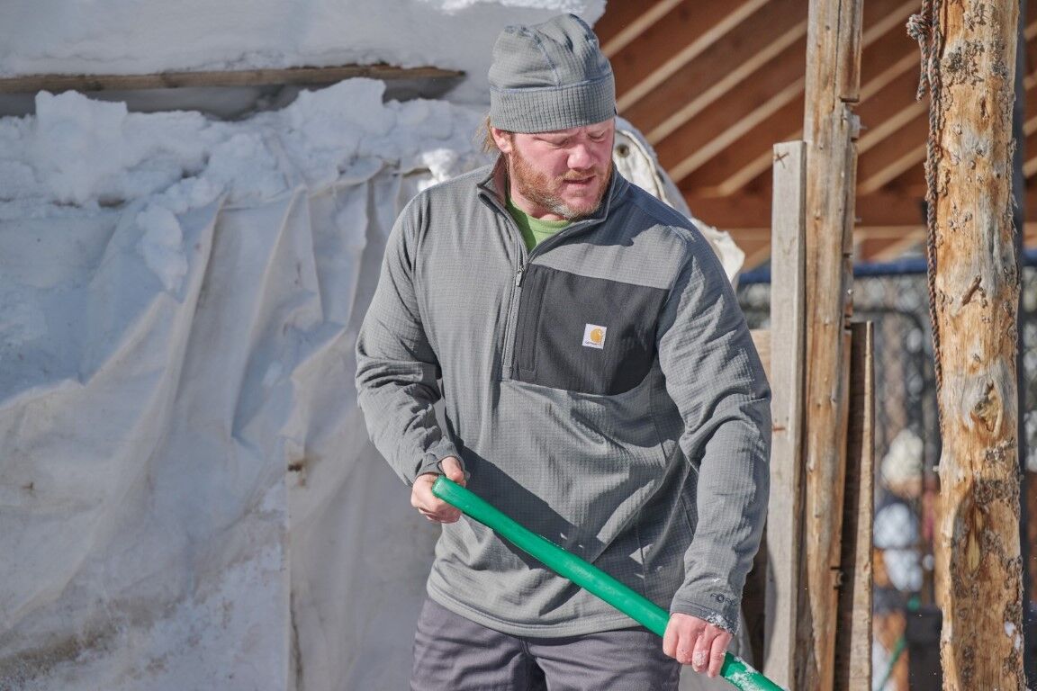 Carhartt Men's Force Relaxed Fit Mock Neck 1/2 Zip T-Shirt