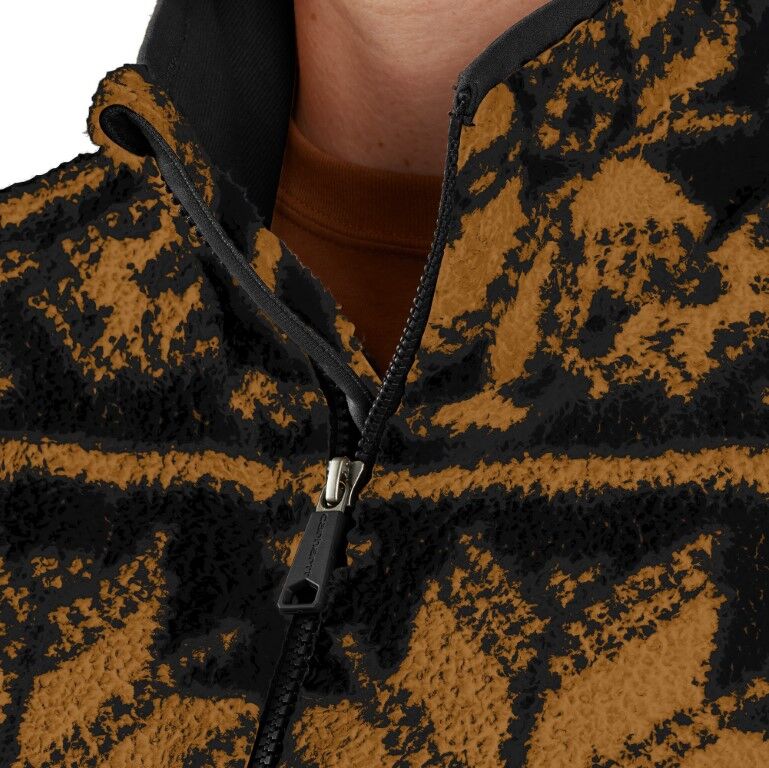 Carhartt Women's Loose Fit Fleece Pullover in Black Fairisle