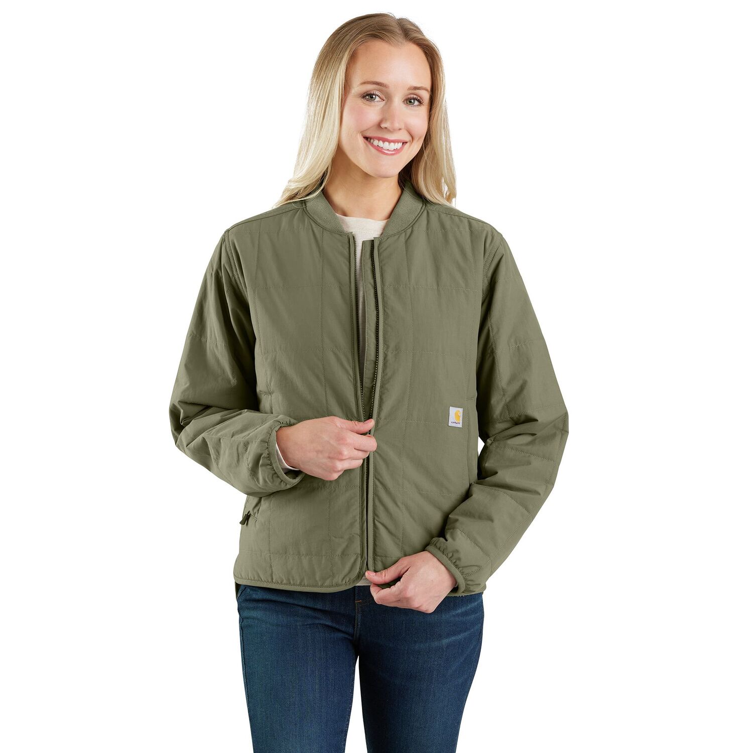 Carhartt Women's Rockford Loose Fit Lightweight Insulated Jacket in Dusty Olive