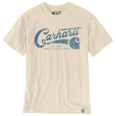 Carhartt Men's Relaxed Fit Lightweight Short Sleeve Script Graphic T-Shirt