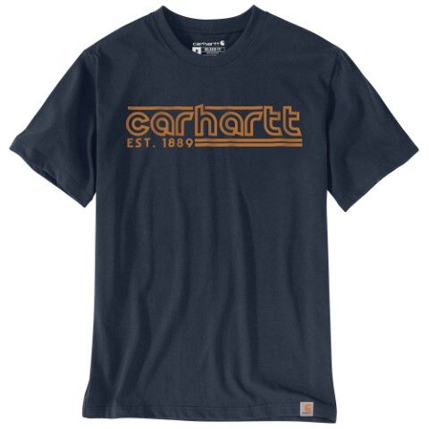 Carhartt Men's Relaxed Fit Lightweight Short Sleeve Logo Graphic T-Shirt