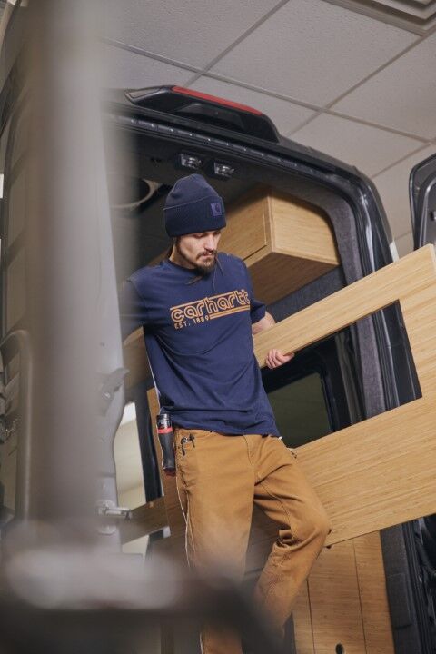 Carhartt Men's Relaxed Fit Lightweight Short Sleeve Logo Graphic T-Shirt