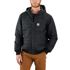 Carhartt Men's Rain Defender Relaxed Fit Lightweight Insulated Hooded Jacket in Black