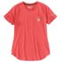 Carhartt Women's Carhartt Force Relaxed Fit Midweight Pocket T-Shirt in Coral Glow