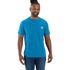 Carhartt Men's Carhartt Force Relaxed Fit Short Sleeve Pocket T-Shirt in Engineer Blue Heather