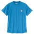 Carhartt Men's Carhartt Force Relaxed Fit Short Sleeve Pocket T-Shirt in Engineer Blue Heather