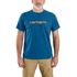 Carhartt Men's Carhartt Force Relaxed Fit Short Sleeve Logo Graphic T-Shirt in Light Huron Heather