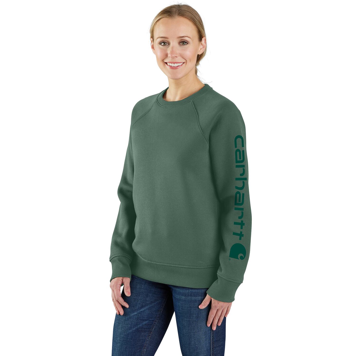 Carhartt Women's Relaxed Fit Midweight Graphic Crewneck Sweatshirt