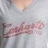 Carhartt Women's TENCEL Fiber Series Relaxed Fit Short Sleeve Graphic V-Neck T-Shirt in Heather Grey