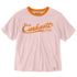 Carhartt Women's TENCEL Fiber Series Loose Fit Short Sleeve Ringer Graphic T-Shirt in Soft Rose