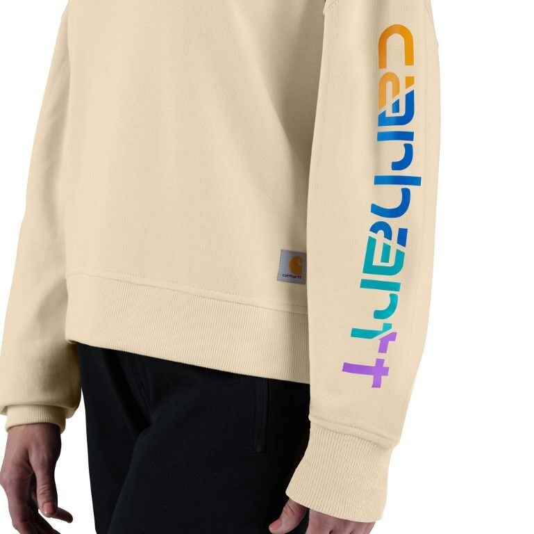 Carhartt Women's TENCEL Fiber Series Loose Fit Sleeve Graphic Sweatshirt