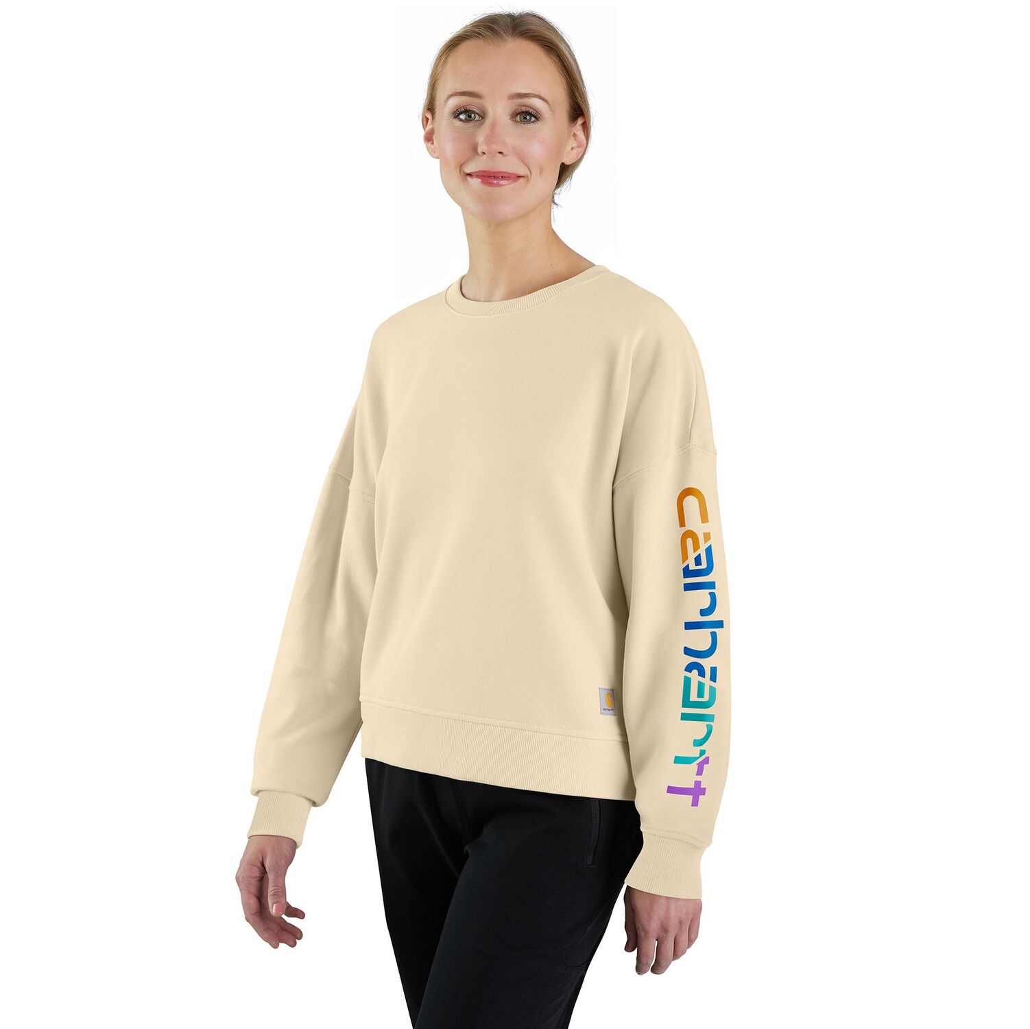 Carhartt Women's TENCEL Fiber Series Loose Fit Sleeve Graphic Sweatshirt