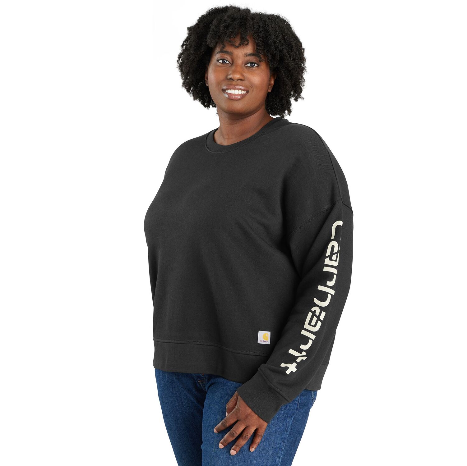 Carhartt Women's TENCEL Fiber Series Loose Fit Sleeve Graphic Sweatshirt