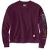 Carhartt Women's TENCEL Fiber Series Loose Fit Sleeve Graphic Sweatshirt in Eggplant