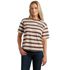Carhartt Women's TENCEL Fiber Series Loose Fit Short Sleeve Striped T-Shirt in Barnwood Stripe