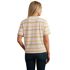Carhartt Women's TENCEL Fiber Series Loose Fit Short Sleeve Striped T-Shirt in Fresh Lavender Stripe