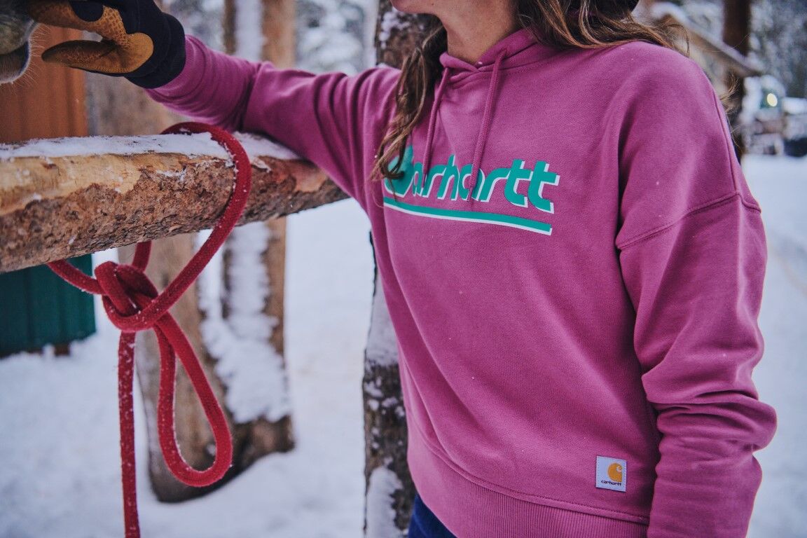 Carhartt Women's TENCEL Fiber Series Loose Fit Fall Graphic Hooded Sweatshirt