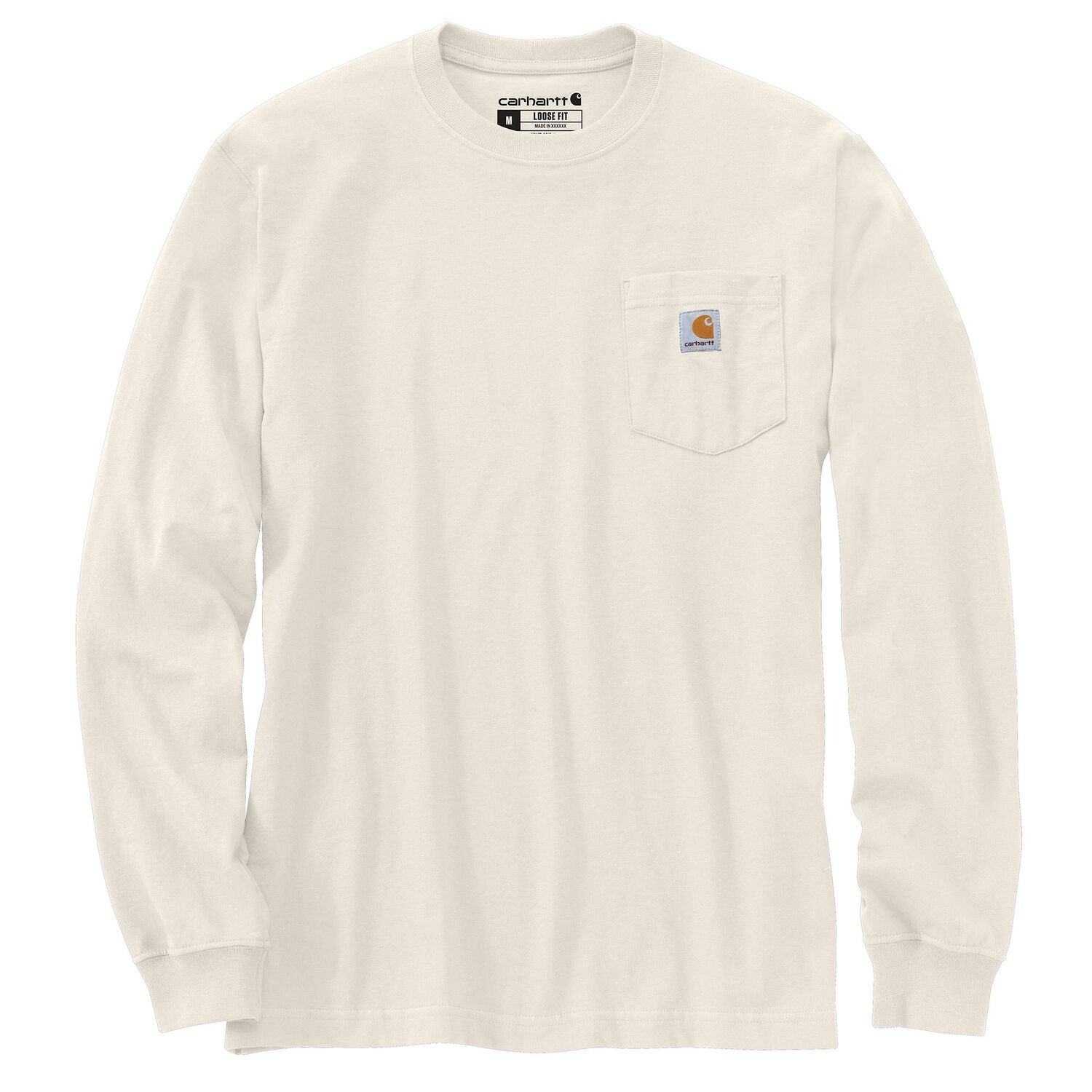 Carhartt Men's Loose Fit Heavyweight Long Sleeve Pocket Dog Graphic T-Shirt