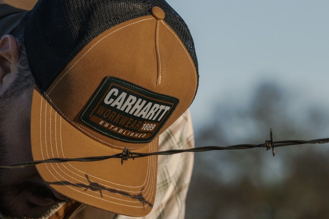 Carhartt Men's Canvas Mesh Back Workwear Patch Cap