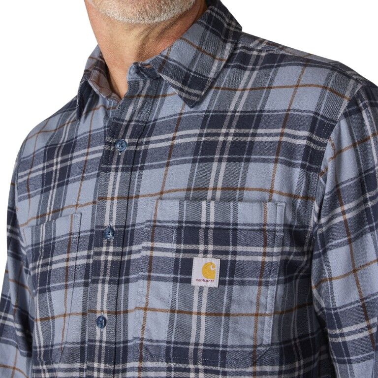 Carhartt Men's Rugged Flex Relaxed Fit Midweight Flannel Long Sleeve Plaid Shirt