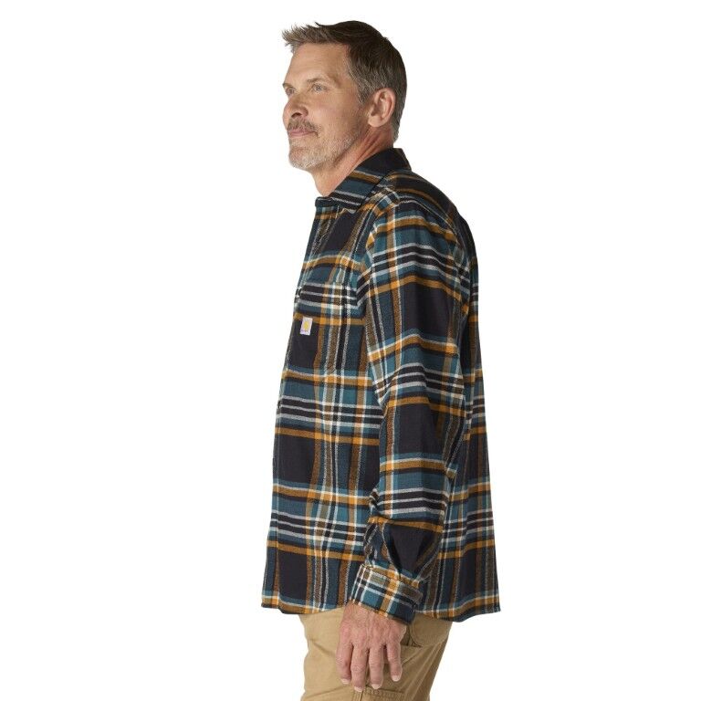 Carhartt Men's Rugged Flex Relaxed Fit Midweight Flannel Long Sleeve Plaid Shirt