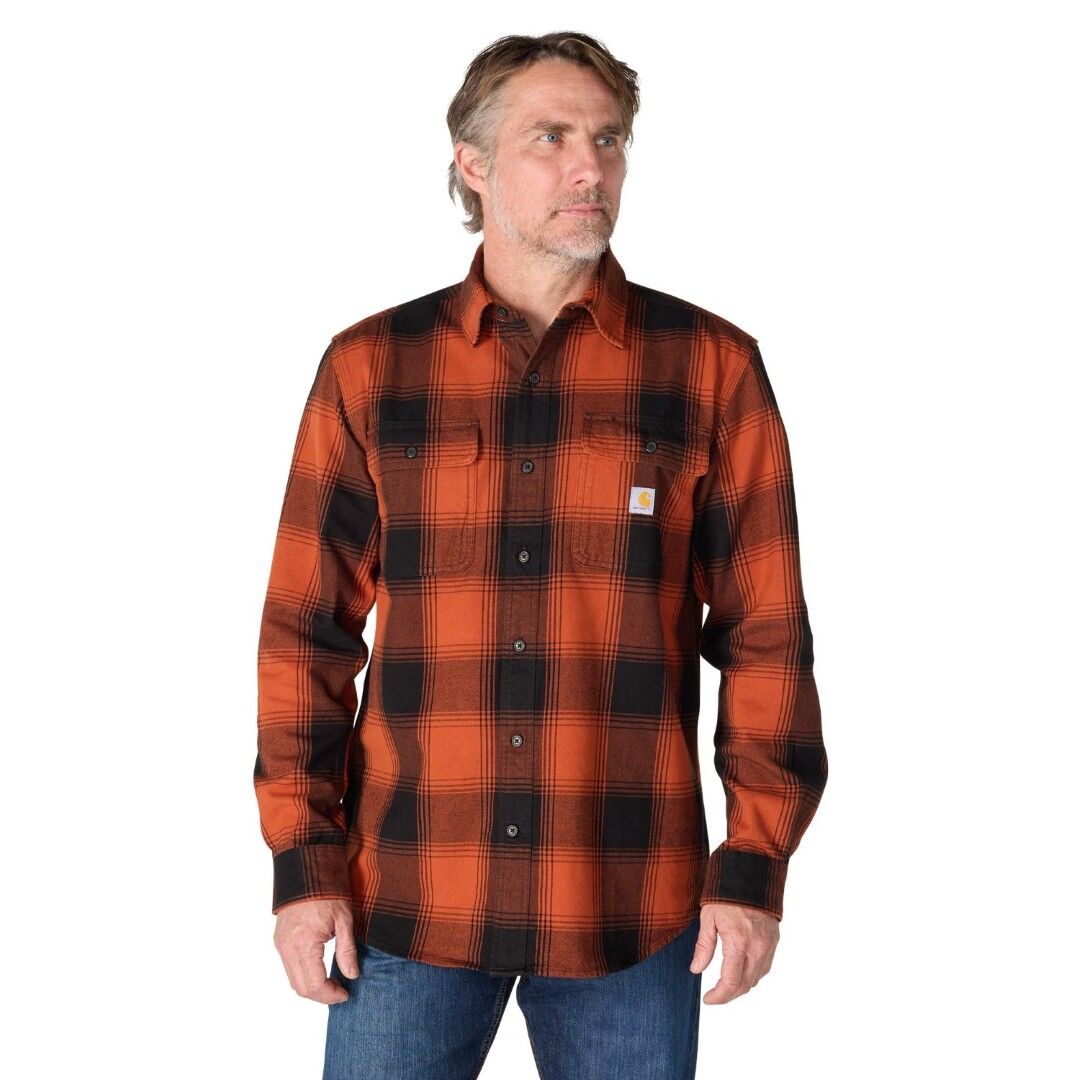 Carhartt Men's Hubbard Loose Long Sleeve Plaid Shirt
