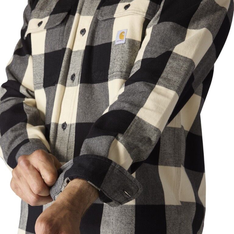 Carhartt Men's Loose Fit Heavyweight Flannel Long Sleeve Plaid Shirt